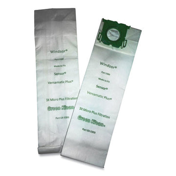 Green Klean® Replacement Vacuum Bags, Fits Allstar-century-karcher-prochem-sebo-versamatic Plus-windsor Sensor, 10-pack freeshipping - TVN Wholesale